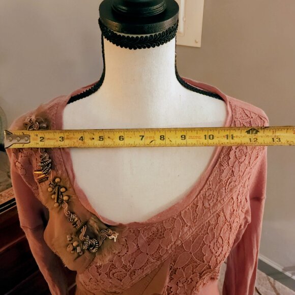 Monoreno Steampunk Embellished Tunic Dress Size M - Picture 8 of 10